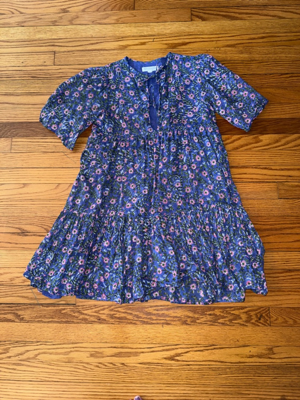 Emerson Fry India Collection Floral Tiered Dress, size XS/S